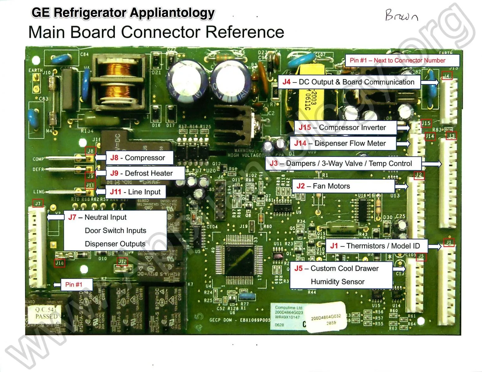 Diagram Ge Refrigerator Motherboard Wiring Diagram