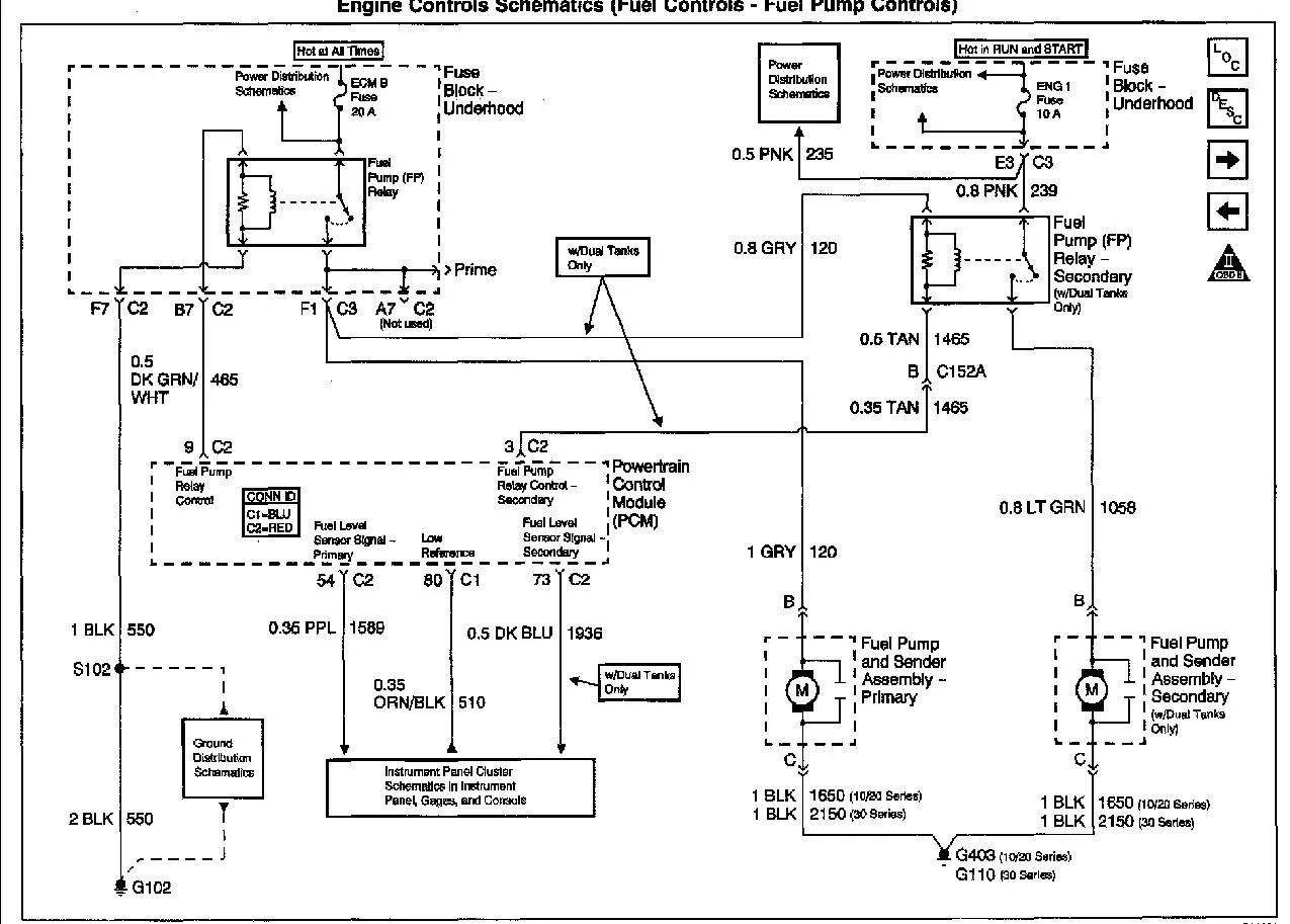 Diagram Gm Fuel Pump Wires Color Codes Alternator