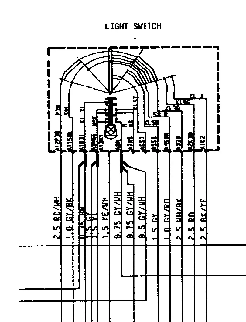 Diagram Gm Headlight Switch Connector Diagram