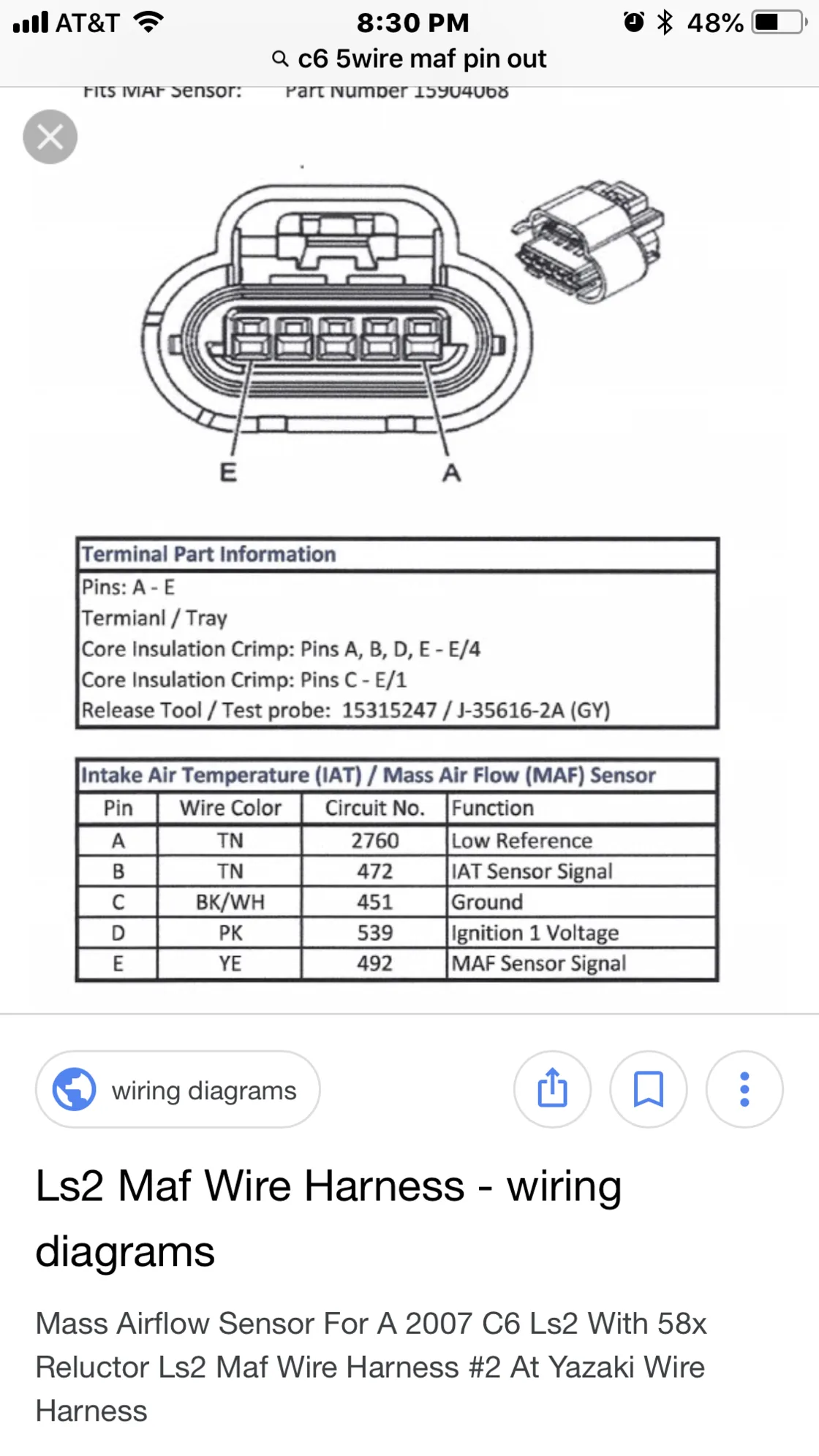 Diagram Gm Maf Sensor Wiring Diagram