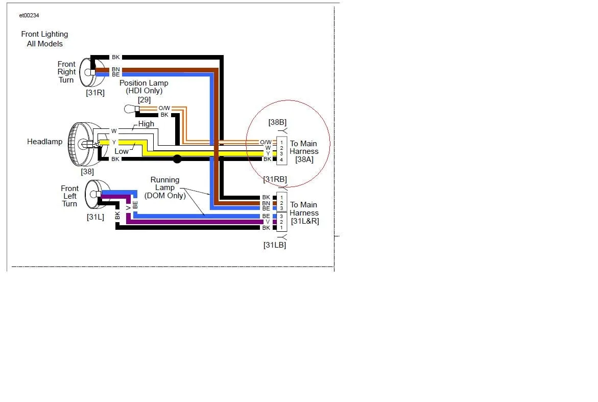 Diagram Harley Davidson Headlight Wiring Diagram