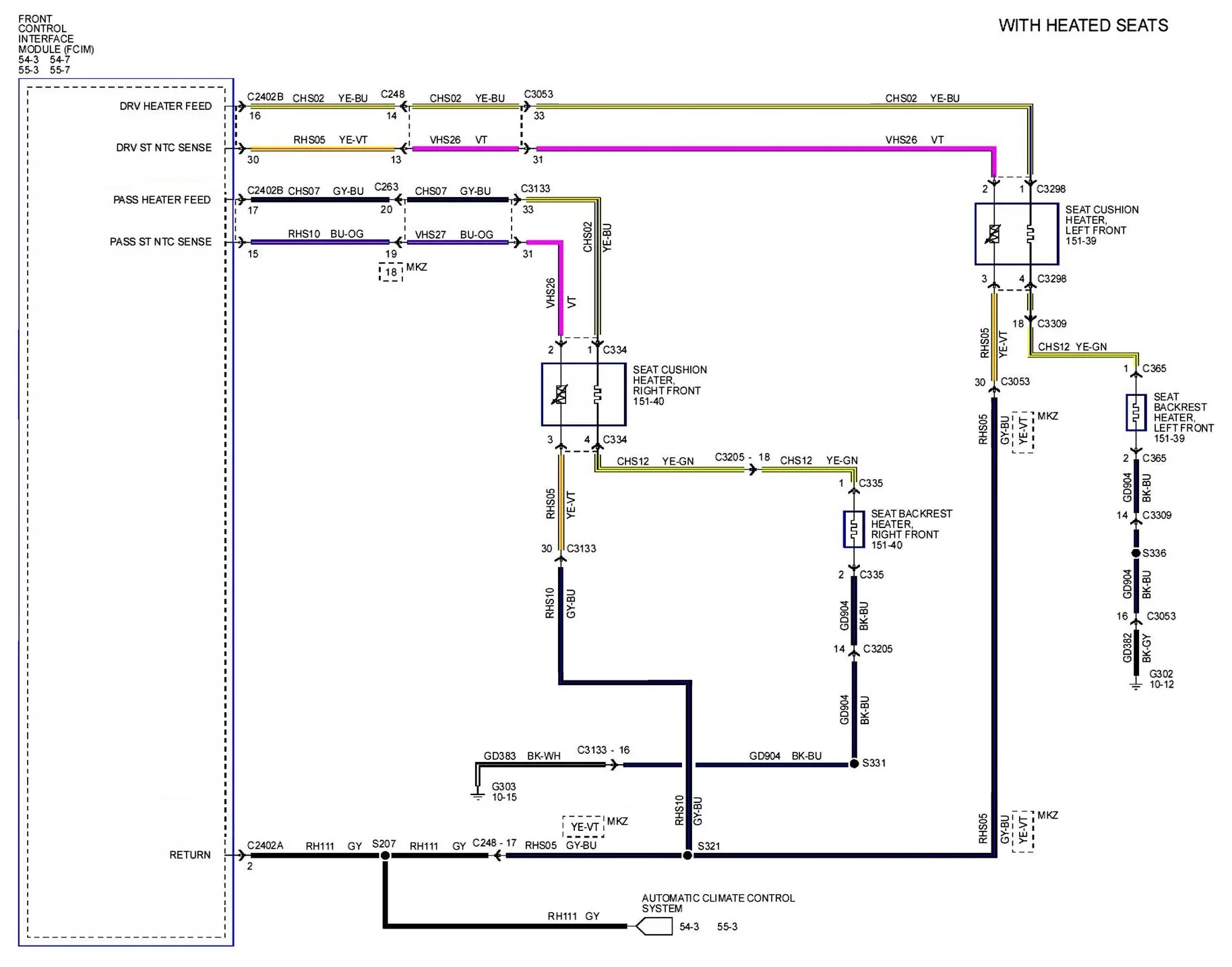 Diagram Heated Seat Switch Wiring Diagram Toyota
