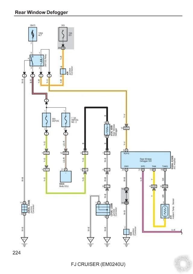 Diagram Heated Seat Wiring Diagram Fj Cruiser