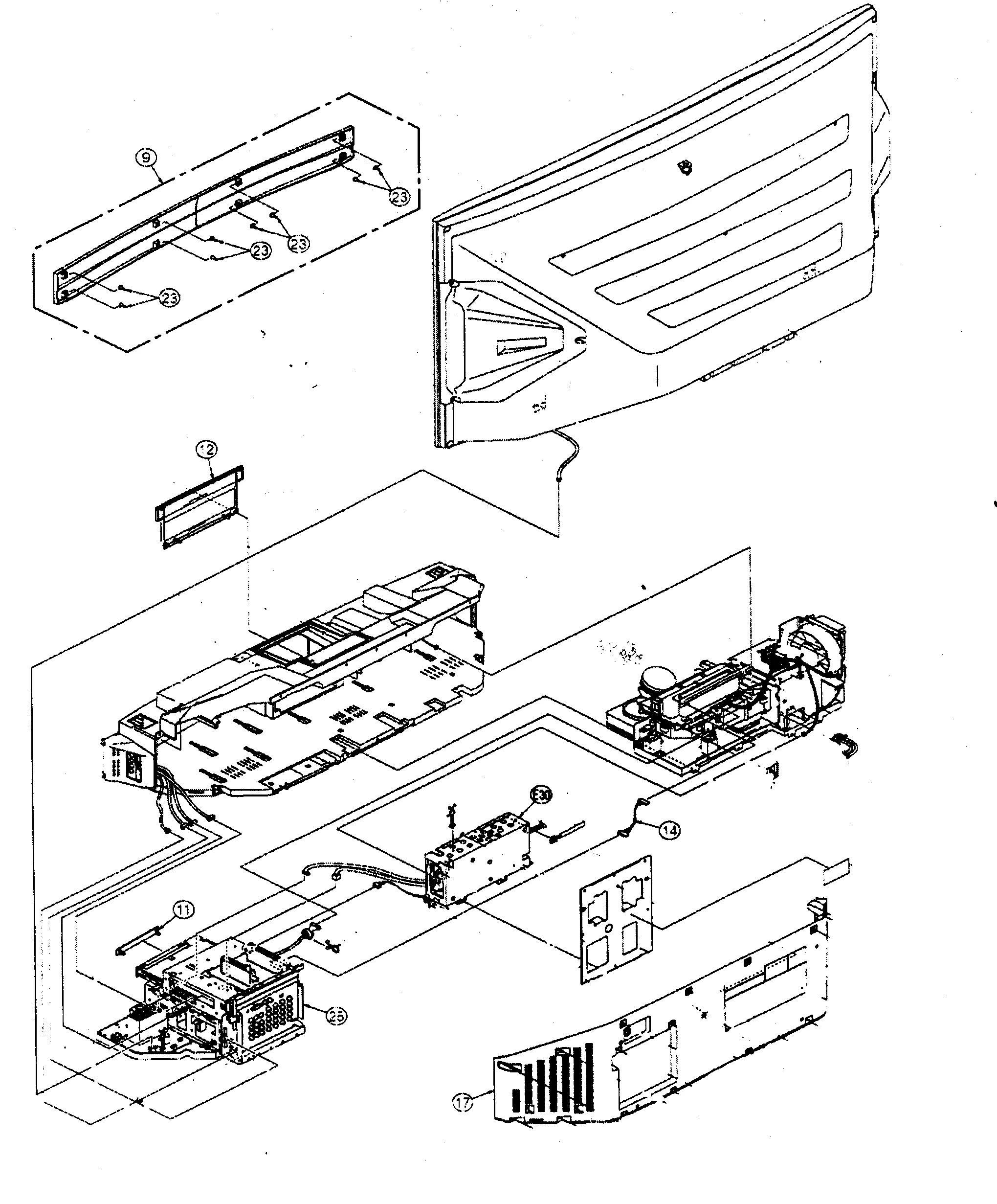 Diagram Hitachi Ct5031K Projection Color Tv Schematic Diagram