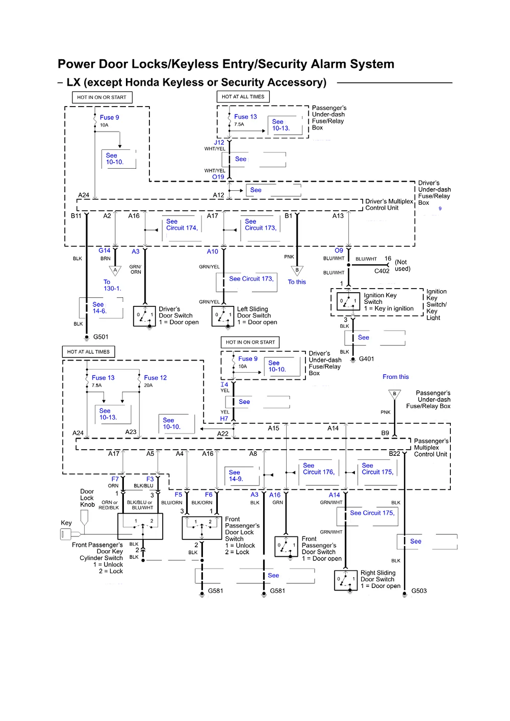 Diagram Honda Accord Ignition Switch Wiring Diagram