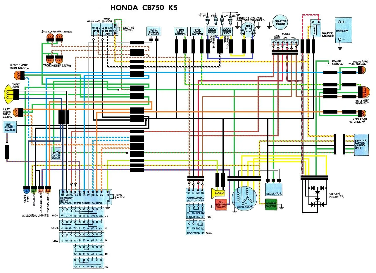 Diagram Honda Cb750 Wiring Diagram Color