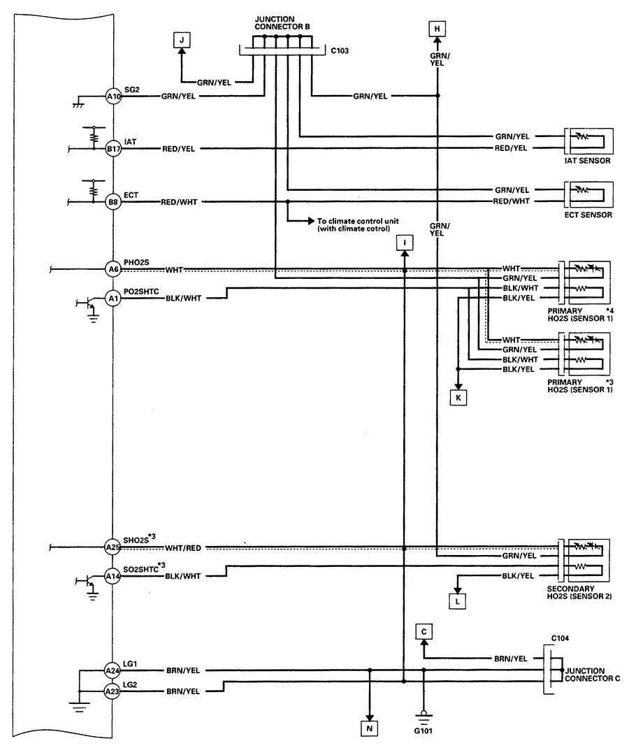 Diagram Honda Civic O2 Sensor Wiring Diagram