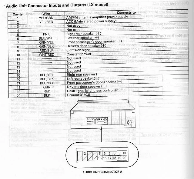 Diagram Honda Element Speaker Wiring Diagram