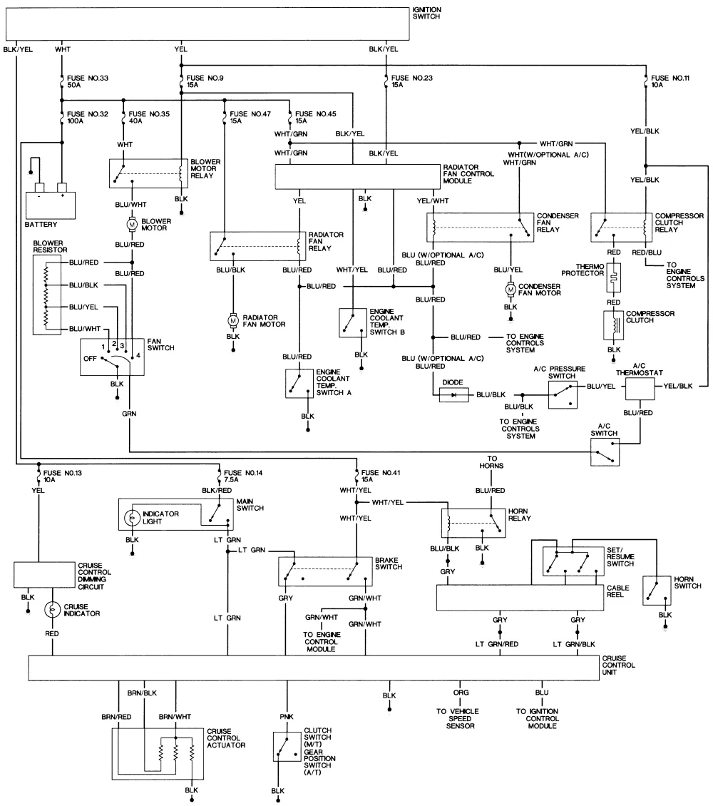 Diagram Honda Prelude 1993 Wiring Diagram