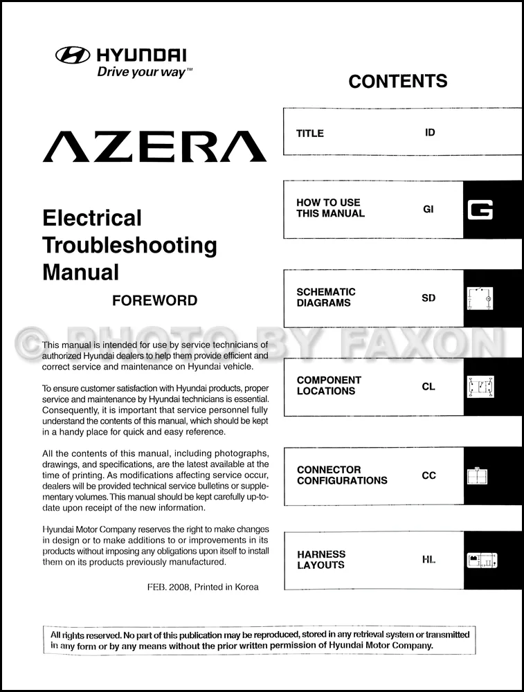 Diagram Hyundai Azera Wiring Diagrams