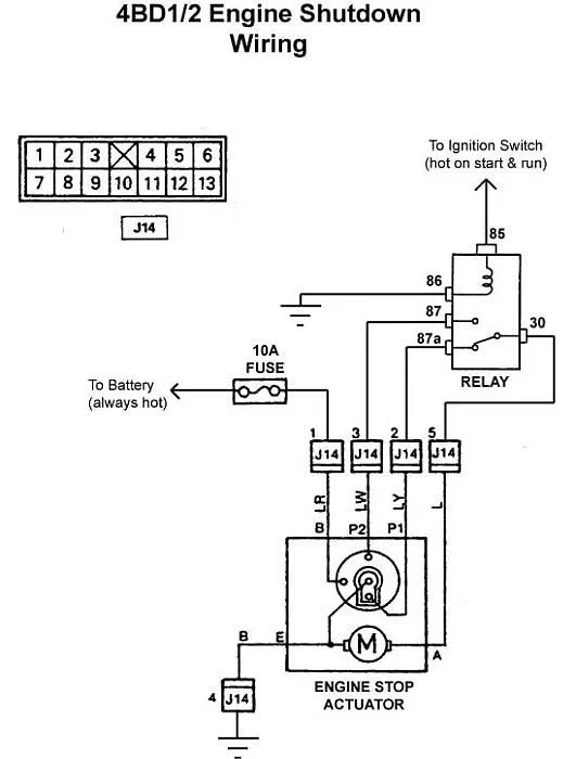 Diagram Isuzu 4Hg1 Wiring Diagram