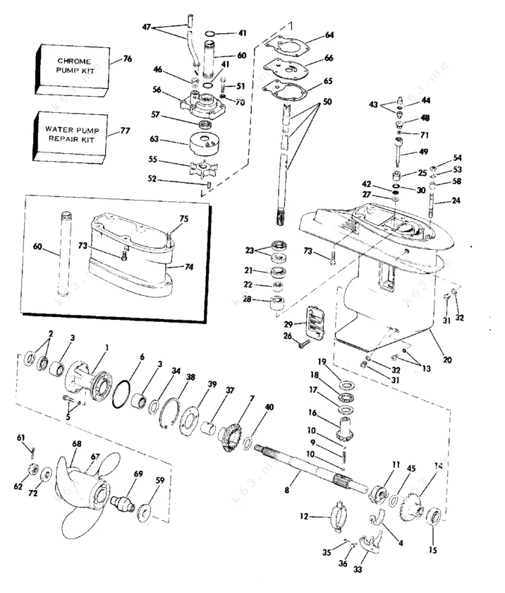 Diagram Johnson Gearcase Wiring Diagram