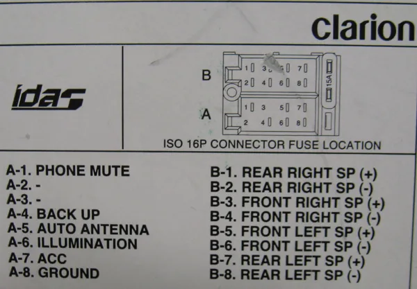 Diagram Jvc Wiring Harness Diagram Clarion Head Unit