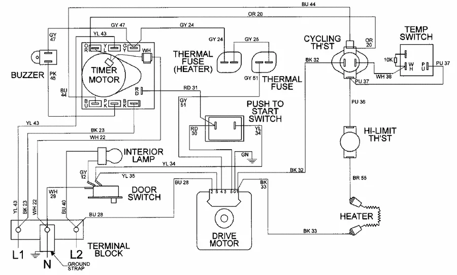Diagram Kenmore Dryer Wiring Diagram Quotes