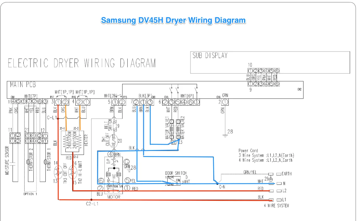 Diagram Kenmore Dryer Wiring Schematic Diagrams