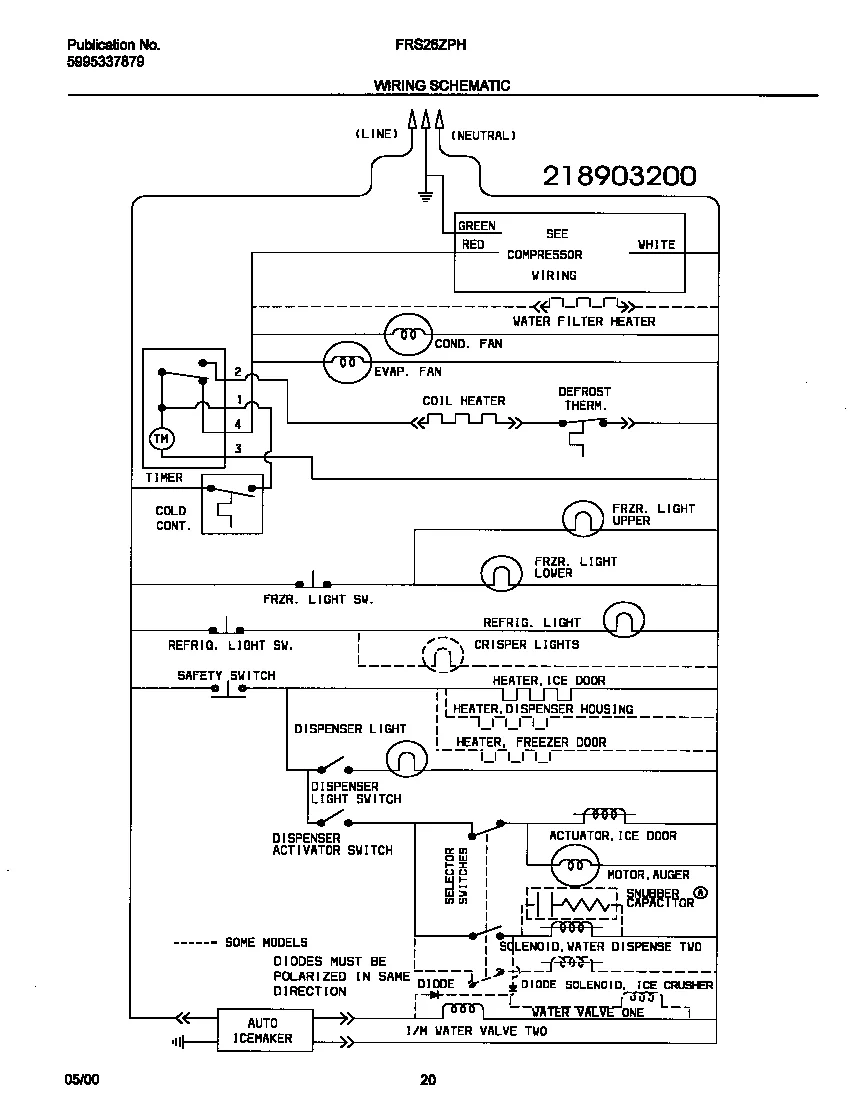 Diagram Kenmore Side By Side Refrigerator Wiring Diagram