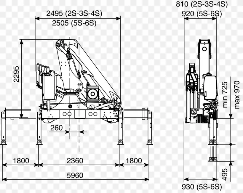 Diagram Labeled Diagram Of A Crane Truck