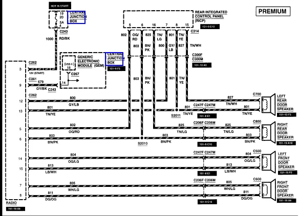 Diagram Lincoln Navigator Radio Wiring Diagram