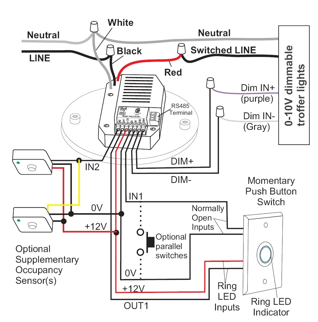 Diagram Lutron Occupancy Sensor Wiring Diagram And Instructions
