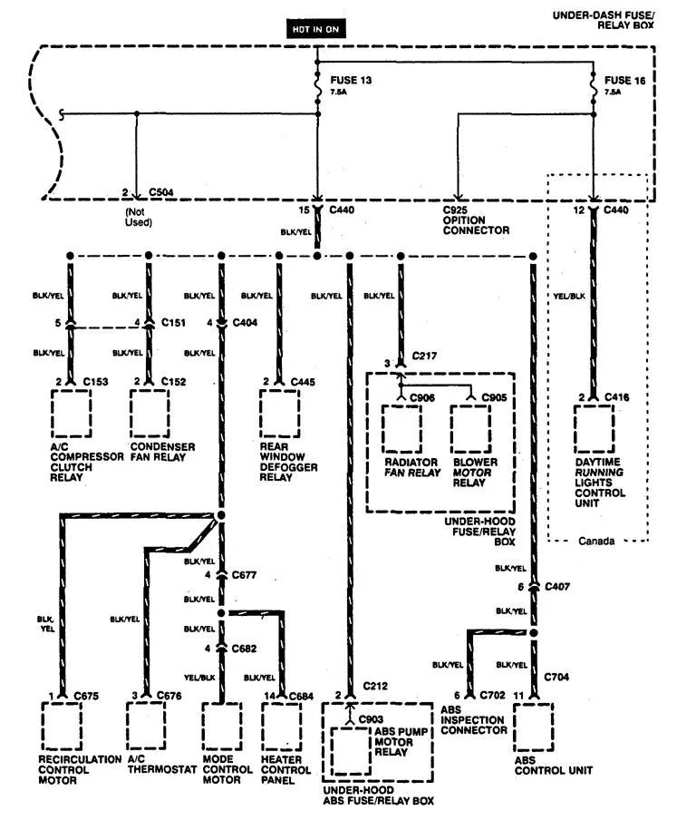 Diagram Main Relay 94 Acura Integra Wiring Diagram