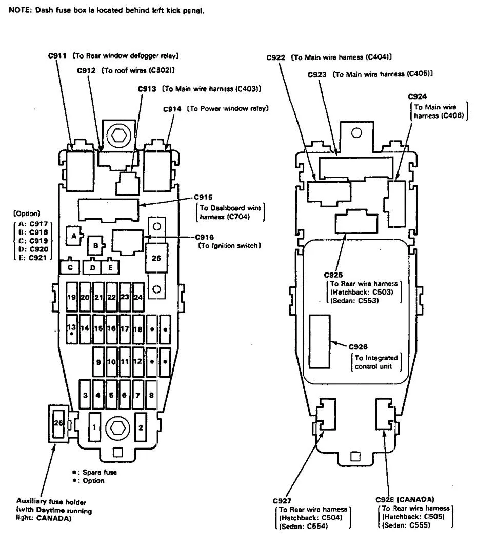 Diagram Main Relay 94 Acura Integra Wiring Diagram