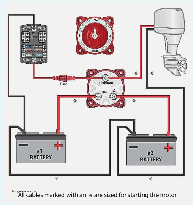 Diagram Marine Battery Isolator Wiring Diagram For Wiring With Switch