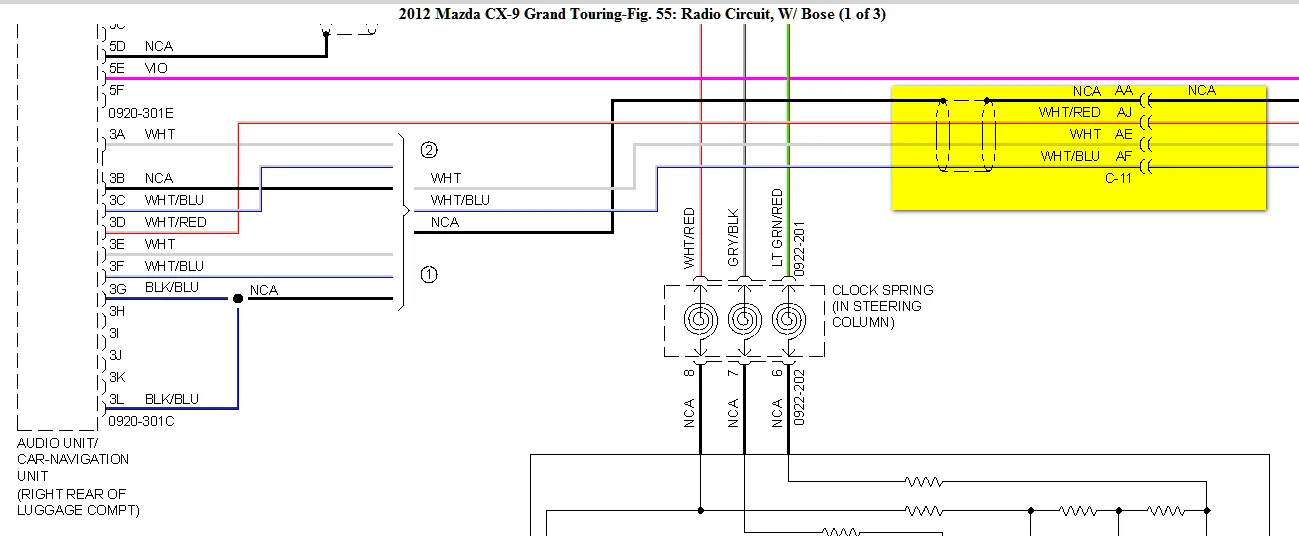 Diagram Mazda Cx 9 Radio Wiring Diagram