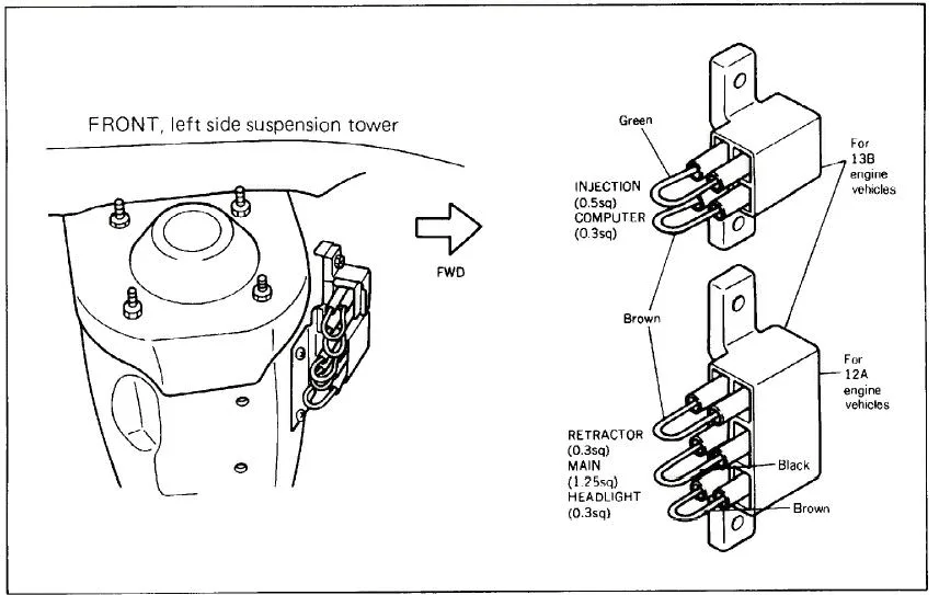 Diagram Mazda Rx 7 Fuse Box Diagram