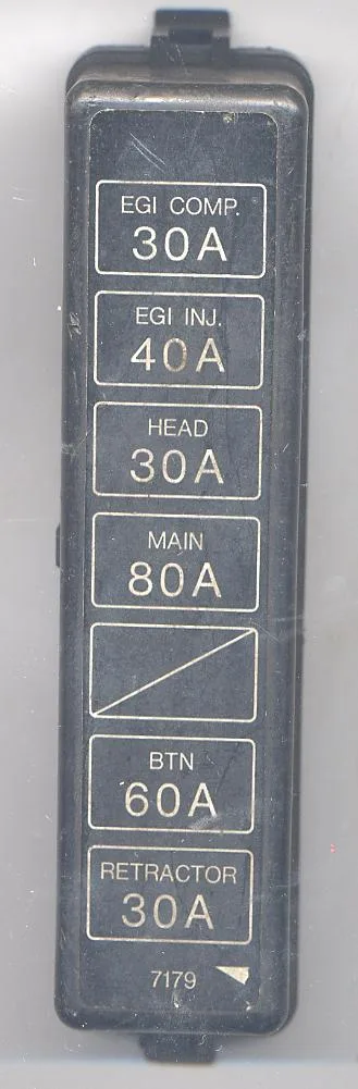 Diagram Mazda Rx 7 Fuse Box Diagram