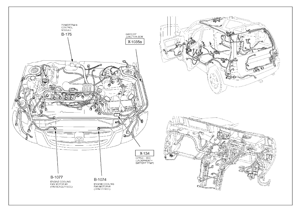 Diagram Mazda Tribute Enginepartment Diagram