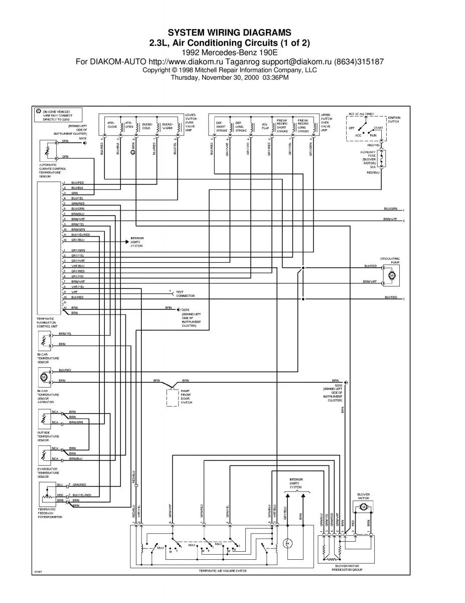 Diagram Mercedes Benz Trunk Wiring Diagrams
