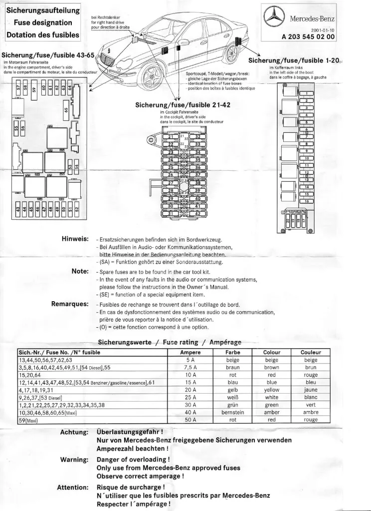 Diagram Mercedes Fuse Box Diagram Mercy 2004 C240