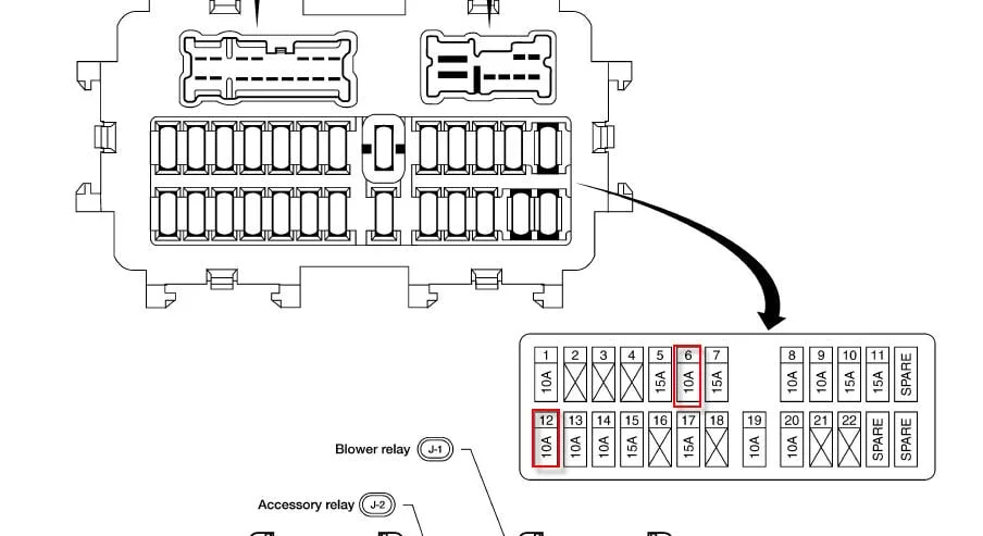Diagram Nissan Altima Fuse Box Diagram 2002