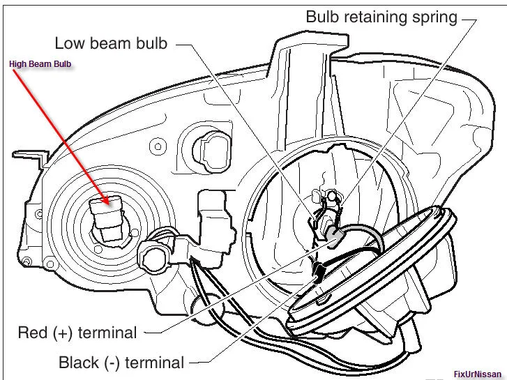 Diagram Nissan Altima Headlight Diagram