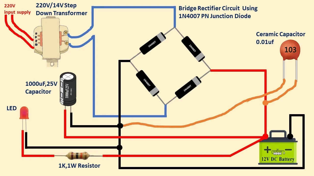 Diagram Of 12V Battery Charger At Ida Barrera Blog
