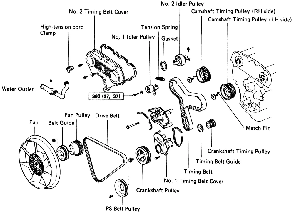 Diagram Oil Cooler Diagram Toyota 3 0 Engine Diagram