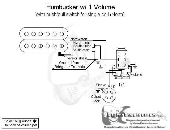 Diagram One Single Coil 1 Volume Wiring Diagram
