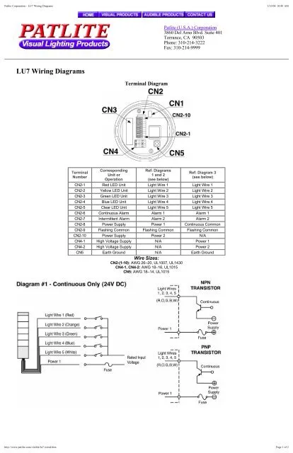 Diagram Patlite Lme 02L Wiring Diagram