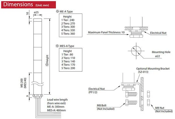 Diagram Patlite Signal Tower Wiring Diagram