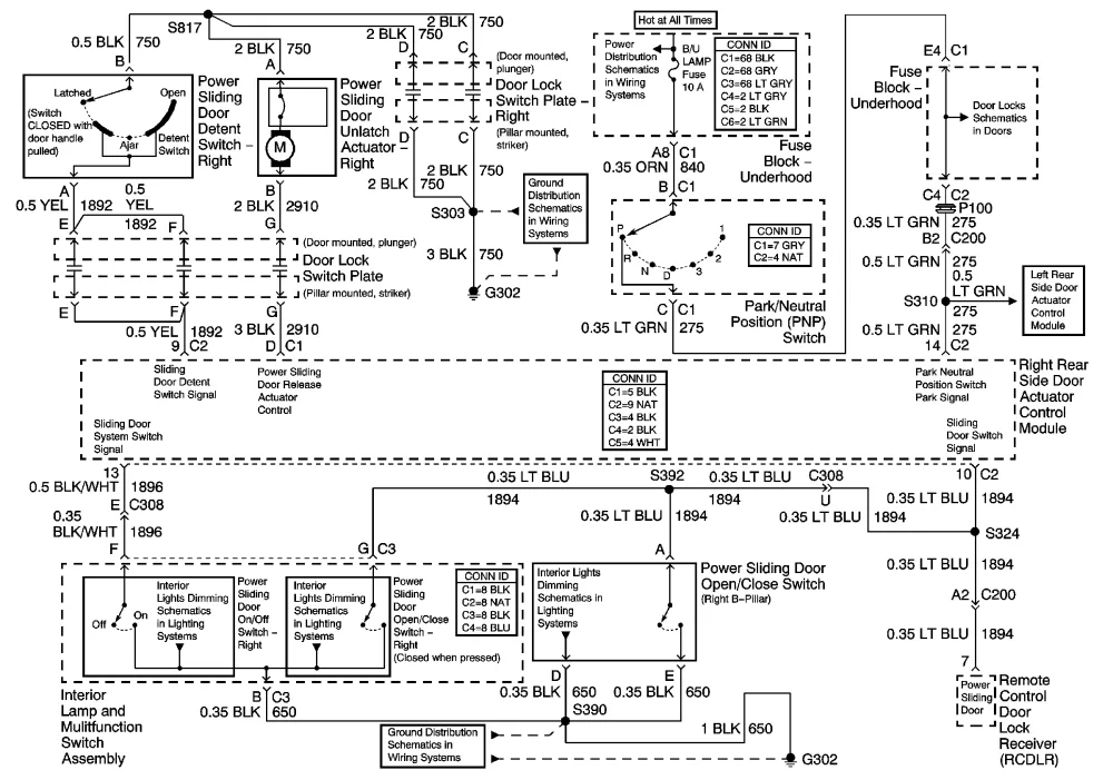 Diagram Power Window Wiring Diagram Chevy Venture