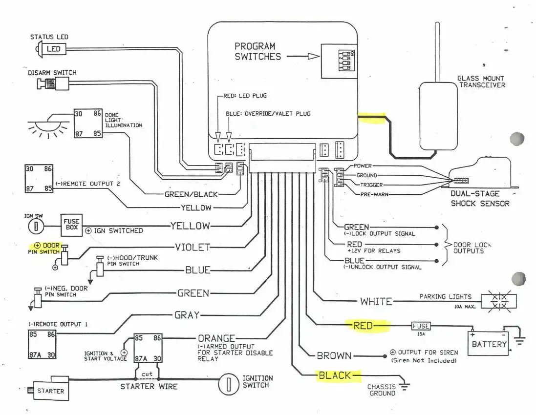 Diagram Prestige Remote Starter Wiring Diagrams