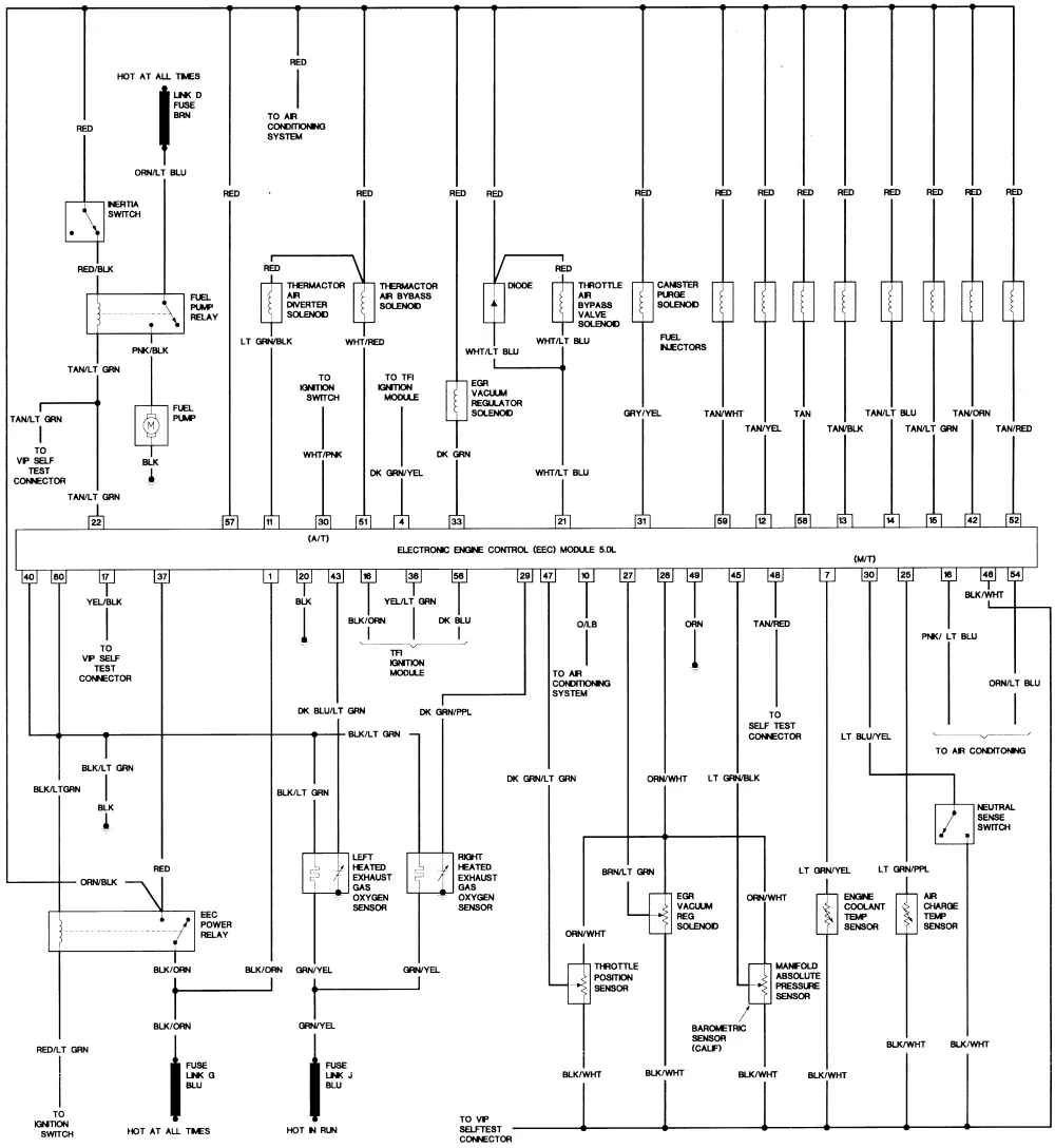 Diagram Radio Wire Diagram For 87 Mustang