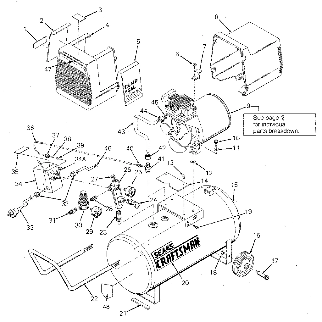 Diagram Reciprocating Airpressor Parts Diagram