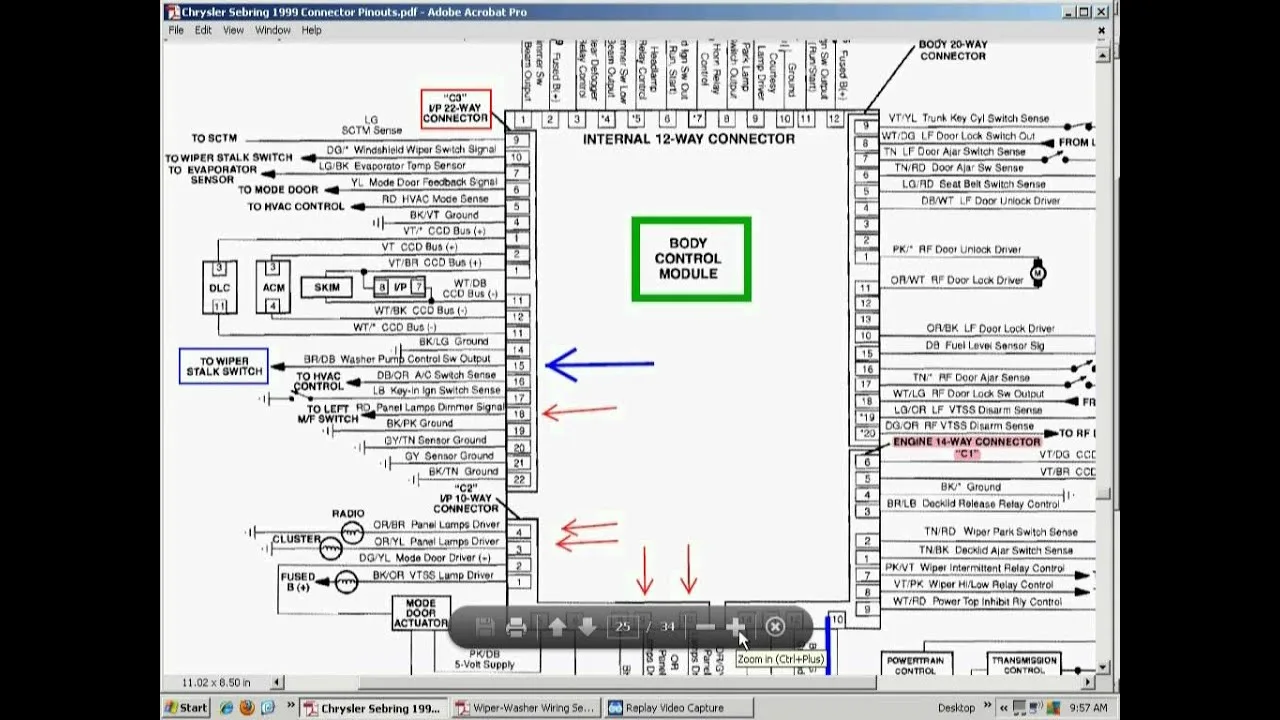 Diagram Relay Wiring Diagram 04 Sebring Convertible
