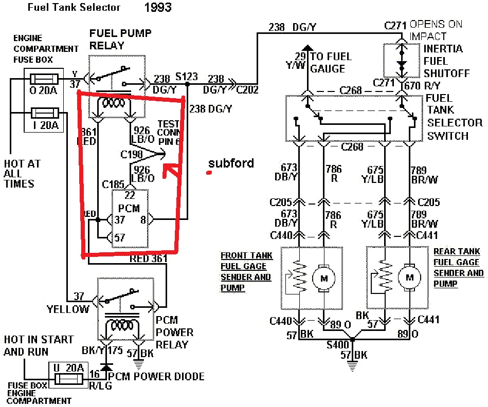 Diagram Safari Fuel Pump Wiring Harness Diagram 1993