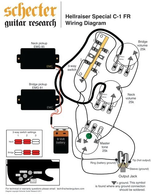 Diagram Schecter Guitars Diamond Series Wiring Diagram