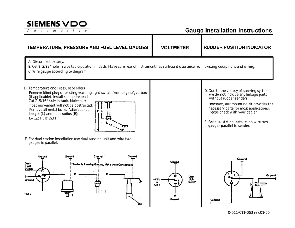 Diagram Sea Pro Wiring Diagram Vdo Fuel Gauge