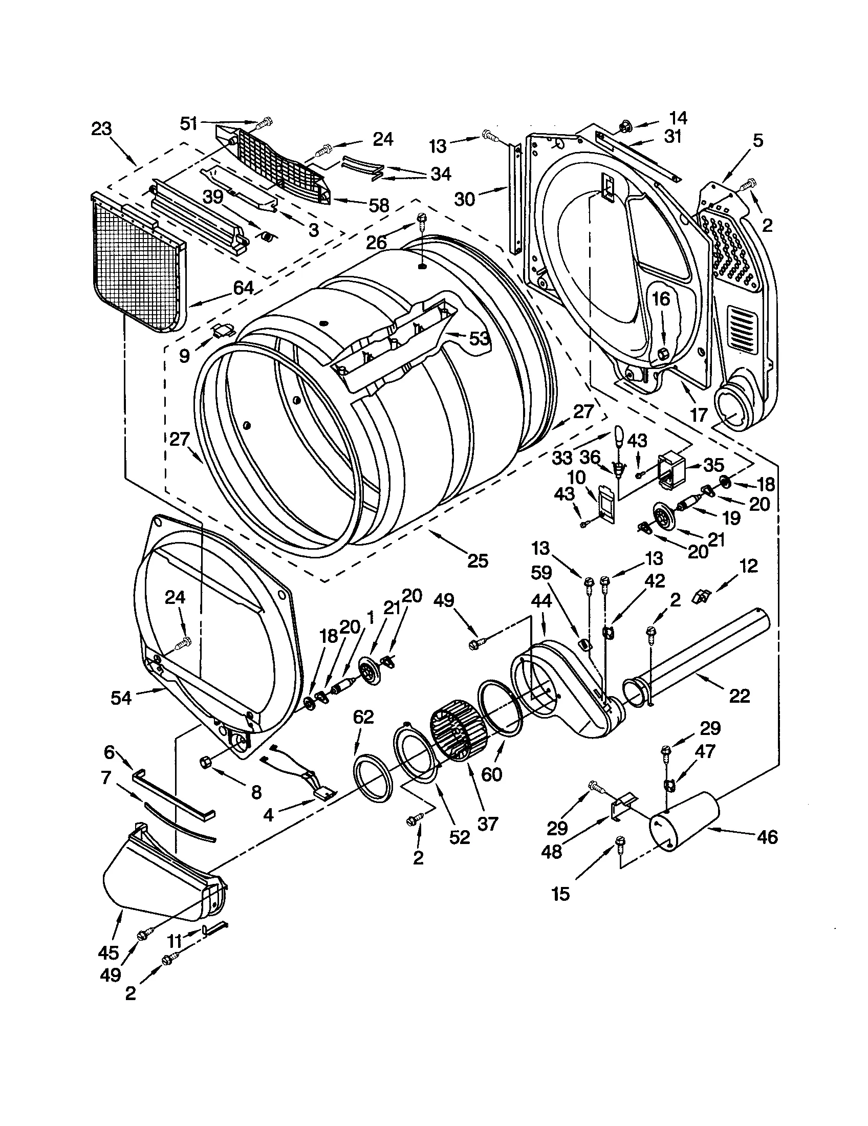 Diagram Sears Kenmore Dryer Diagram