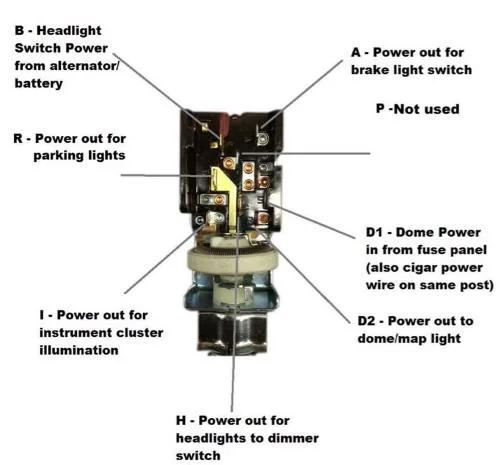 Diagram Selector Switch Wiring Diagram Headlight Switch Ford