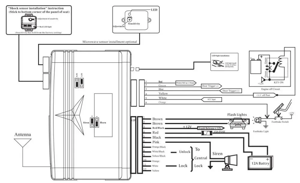 Diagram Silencer Car Alarm Diagram